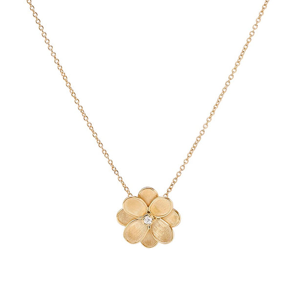 Marco Bicego Petali Single Diamond Flower Necklace
