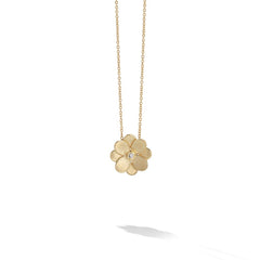 Marco Bicego Petali Single Diamond Flower Necklace