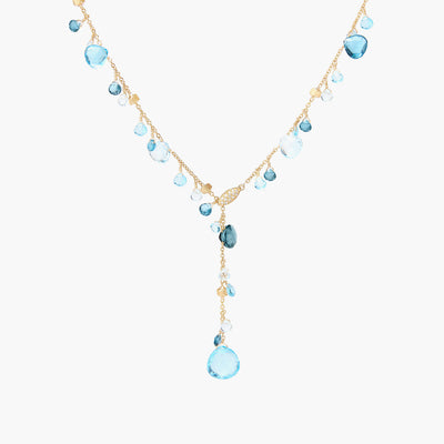 Marco Bicego Paradise Alta Mixed Topaz Yellow Gold Lariat Necklace - Marco Bicego product