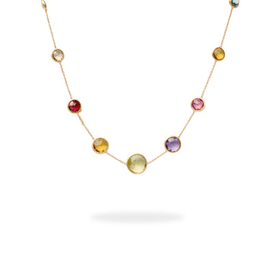 Marco Bicego Jaipur Color Mixed Gemstones Long Necklace in Yellow Gold - Marco Bicego product