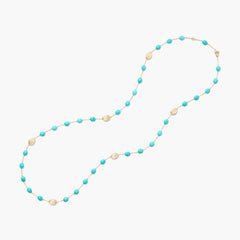 Marco Bicego Long Siviglia Turquoise and Gold Necklace