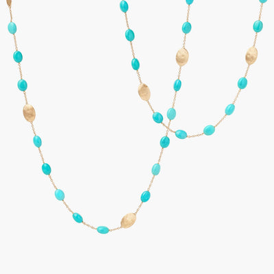 Marco Bicego Long Siviglia Turquoise and Gold Necklace - Marco Bicego product