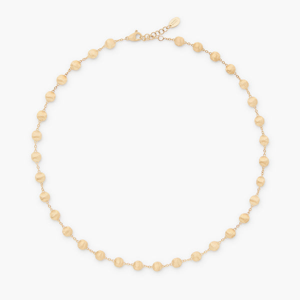 Marco Bicego Africa Yellow Gold Station Necklace - 16.5in