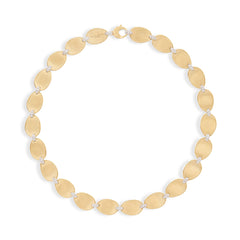 Marco Bicego Lunaria Yellow Gold Diamond Station Necklace