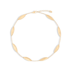 Marco Bicego Lunaria Twist Gold Leaf Choker Necklace