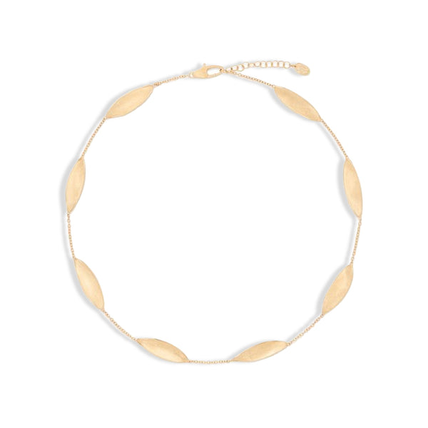 Marco Bicego Lunaria Twist Gold Leaf Choker Necklace