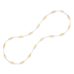 Marco Bicego Lunaria Twist Gold Leaf Long Necklace