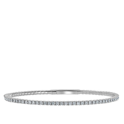 Private Label 14k Gold & Diamond Bangle - Private Label product