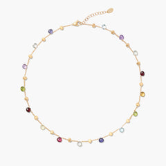 Marco Bicego Paradise 18kt Yellow Gold Multi-Colored Gemstone Necklace