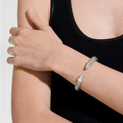 John Hardy Spear 50 Flex Cuff in Sterling Silver - 8.9mm