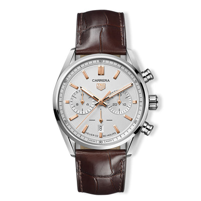 TAG Heuer Carrera Chronograph White Dial Watch - 42mm - Tag Heuer product