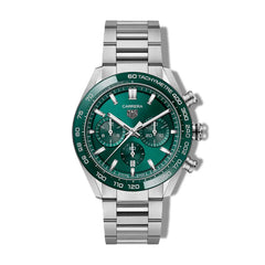 TAG Heuer Carrera Calibre Heuer 02 Automatic Green Stainless Steel Chronograph - 44mm