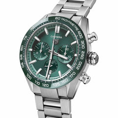 TAG Heuer Carrera Calibre Heuer 02 Automatic Green Stainless Steel Chronograph - 44mm