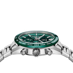 TAG Heuer Carrera Calibre Heuer 02 Automatic Green Stainless Steel Chronograph - 44mm