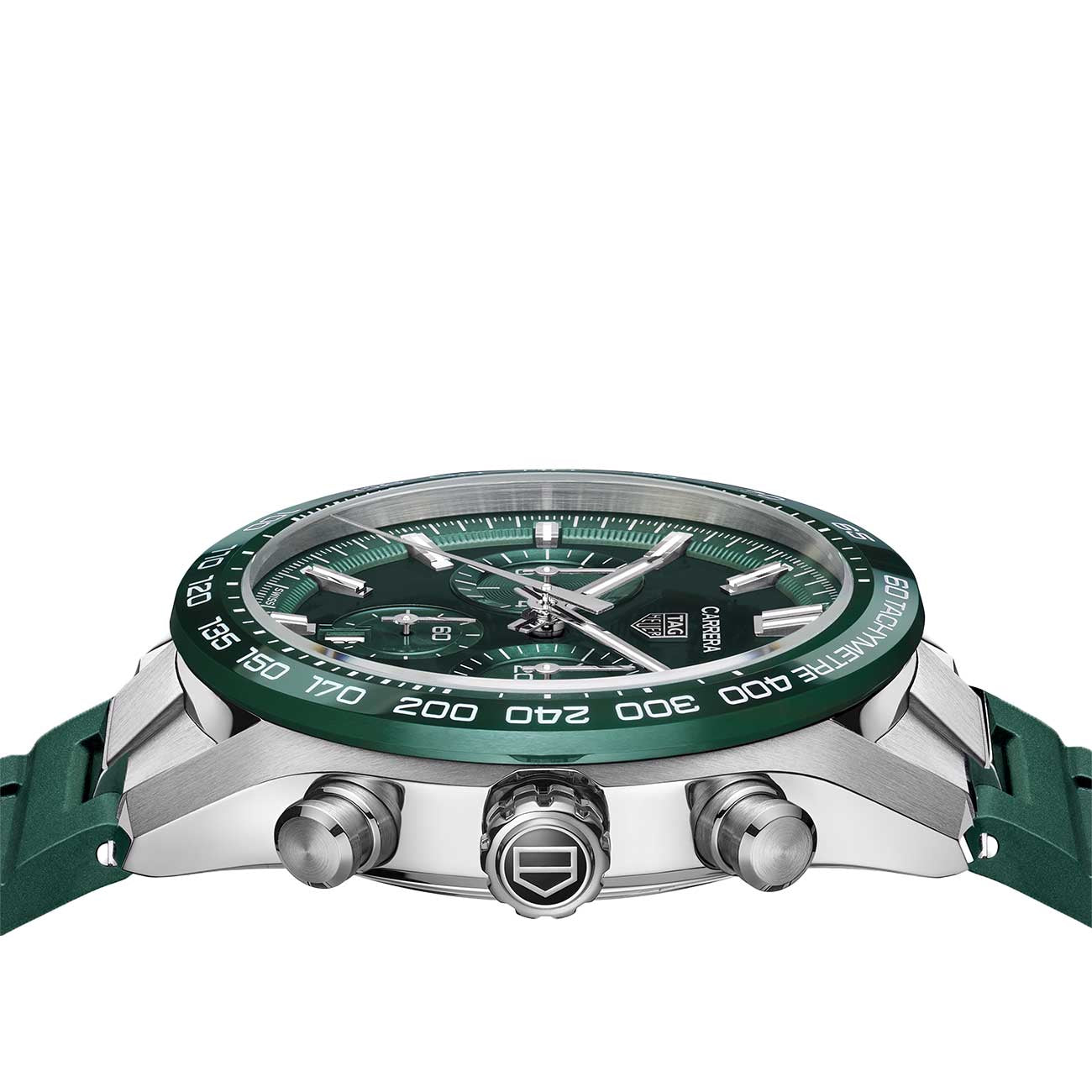 TAG Heuer Carrera Calibre Heuer 02 Automatic Green Stainless Steel Chronograph - 44mm