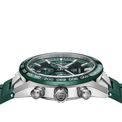 TAG Heuer Carrera Calibre Heuer 02 Automatic Green Stainless Steel Chronograph - 44mm