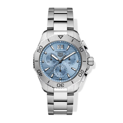 TAG Heuer Aquaracer Professional 200 Date Stainless Steel Chronograph Blue Dial Watch - 40mm - Tag Heuer product