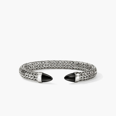 John Hardy Spear 50 Black Onyx Silver Flex Cuff - John Hardy product