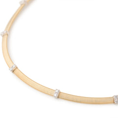 Marco Bicego Masai Gold and Diamond 5 Station Necklace