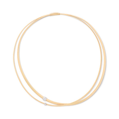 Marco Bicego Masai Yellow Gold Two Strand Diamond Necklace - Marco Bicego product