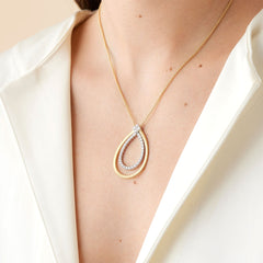 Marco Bicego Masai 18K Yellow Gold Diamond Pendant Necklace