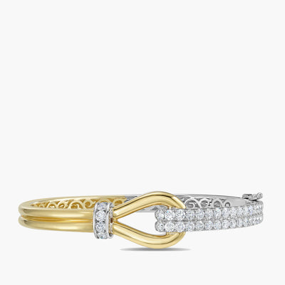 Charles Krypell 18K Two-Tone Asymmetrical Knot Bracelet - Charles Krypell product