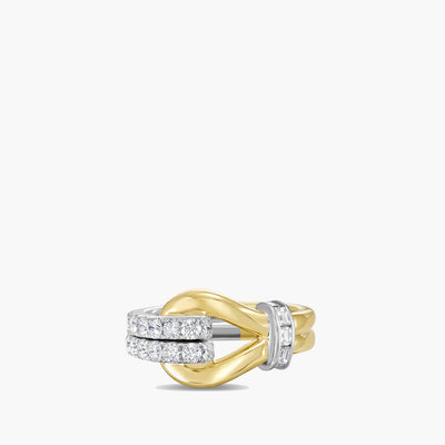 Charles Krypell 18K Two-Tone Diamond Lasso Ring - Charles Krypell product