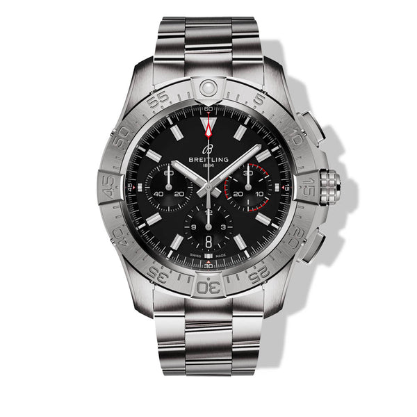 BREITLING AVENGER 置時計（非売品） BREITLING Avenger Chronograph 44 Watch, Black Dial, Bracelet