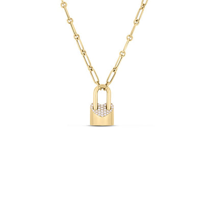 Roberto Coin Cialoma Diamond Lock Necklace - Roberto Coin product