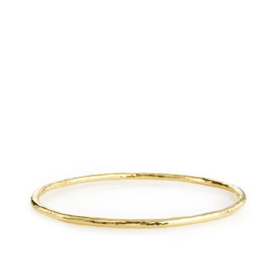 Ippolita Classico Hammered Thin Bangle in Yellow Gold - Ippolita product