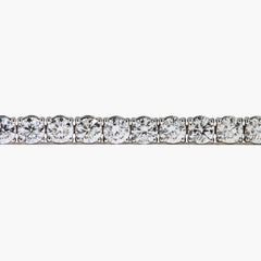 17 Carat Diamond Tennis Bracelet in 14K White Gold