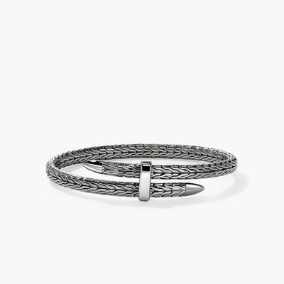 John Hardy Spear Silver Flex Cuff with Black Rhodium - John Hardy product