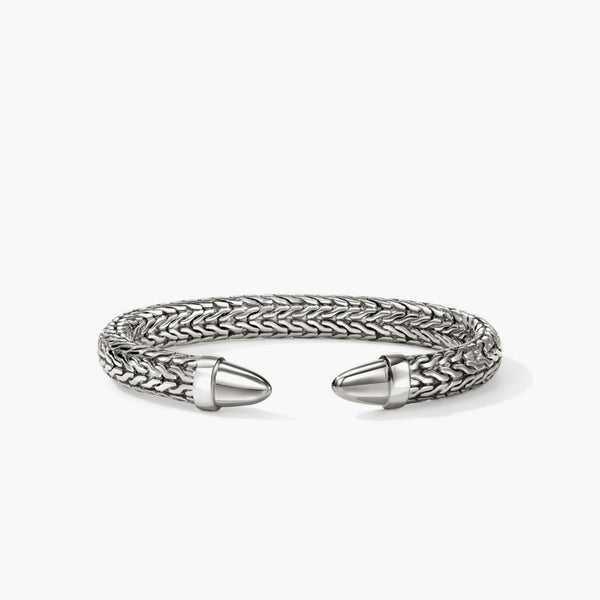 John Hardy Spear 50 Men's Silver Flex Cuff