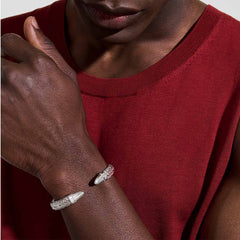 John Hardy Spear 50 Men's Silver Flex Cuff