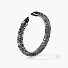 John Hardy Spear 50 Black Onyx on Dark Silver Flex Cuff