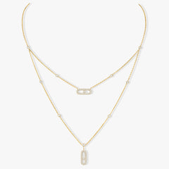 Messika Move Uno Pavé Diamond Layered Necklace
