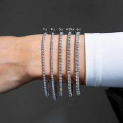 4.50 Carat Diamond Tennis Bracelet in 14k Yellow Gold