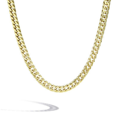 Gold Cuban Link Chain Necklace Semi-Solid - 20 inch - Private Label product