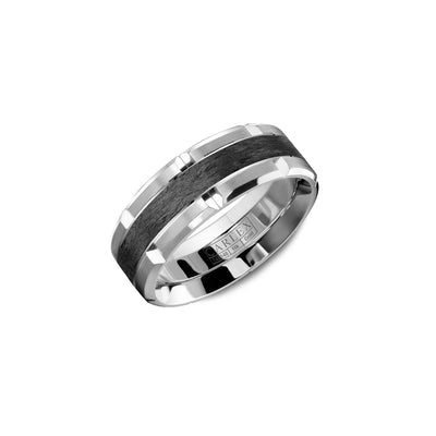 Carlex G1 Carbon Fiber Wedding Band - Crown Rings product