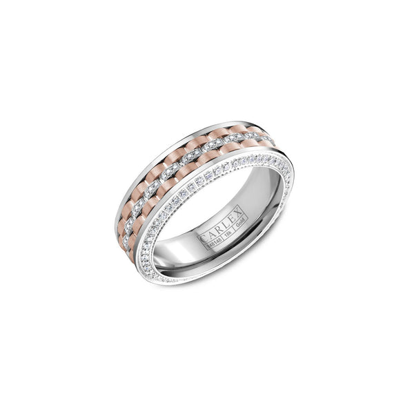 Carlex G3 Two Tone Diamond Wedding Ring