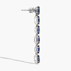 Blue Sapphire Drop Earrings
