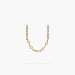 Carbon & Hyde Starstruck Double Yellow Gold Huggies