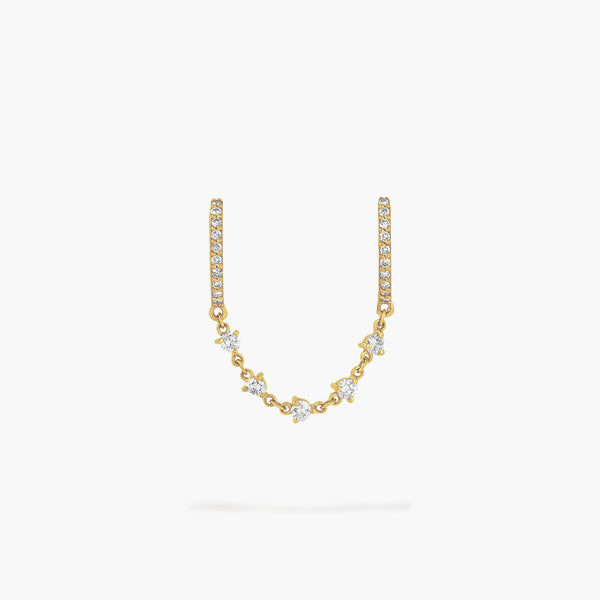 Carbon & Hyde Starstruck Double Yellow Gold Huggies