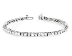 3 Carat Diamond Tennis Bracelet in 14k White Gold
