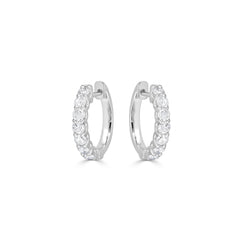 Diamond Huggie Earrings