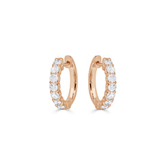 Diamond Huggie Earrings