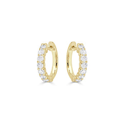 Diamond Huggie Earrings