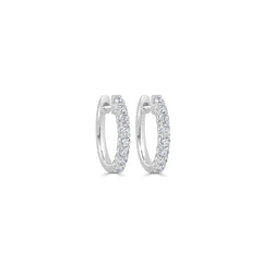 Diamond Huggie Earrings