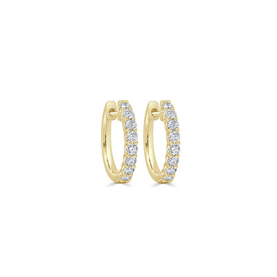 Diamond Huggie Earrings - Private Label product