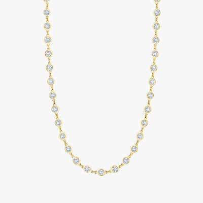 Diamond by the Yard Yellow Gold Necklace - Private Label product